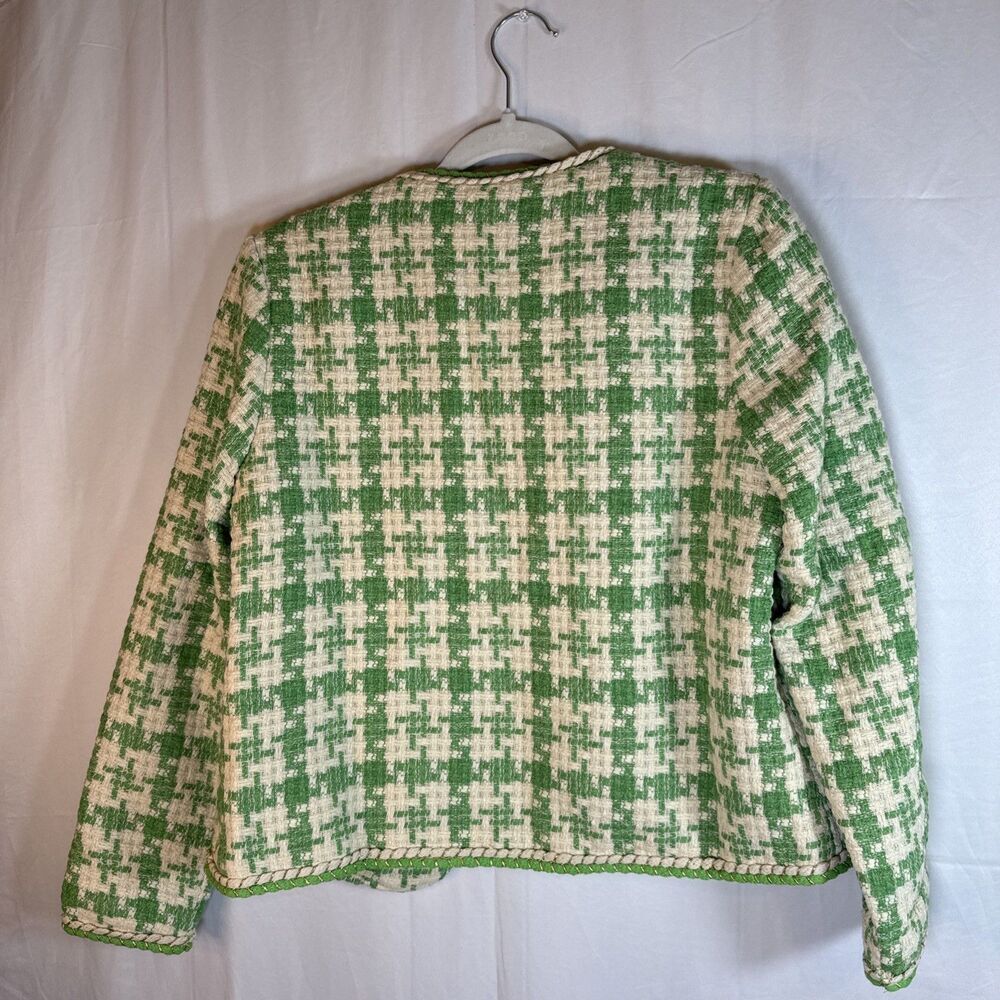 Sweet Lemon Green /Beige Jacket Short Set Size Medium NWT - Picture 14 of 16
